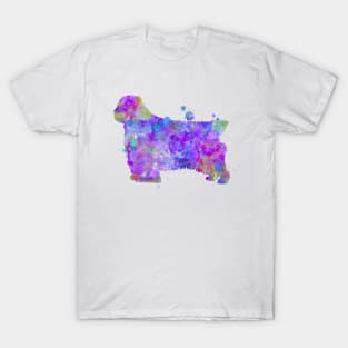 Clumber Spaniel Watercolor Painting T-Shirt